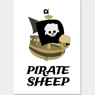 Funny Sheep | Pirate Ship | Puns Jokes | Gift Ideas Posters and Art